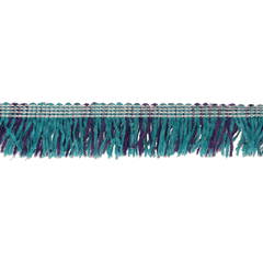 Band met franjes 25mm blauw-paars - 25m