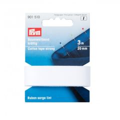 Prym Baumwollband kräftig 20mm weiß - 5x3m