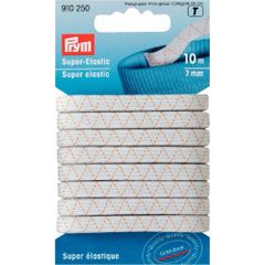 Prym Super elastiek 7mm wit - 5x10m