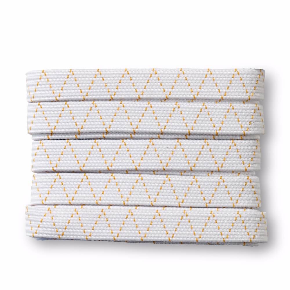 Prym Dubbel elastiek 7.5mm wit - 5x2m