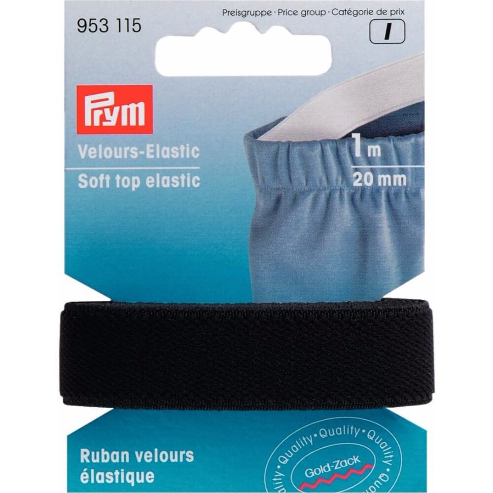 Prym Veloursbandelastiek 20mm - 5x1m