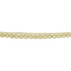 Band met pailletten licht goud - 20m