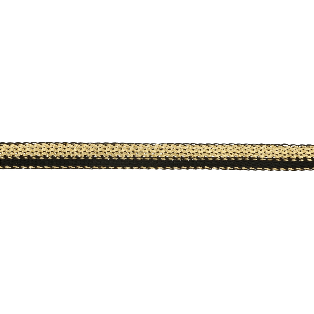 Ribbon black and gold - 9m