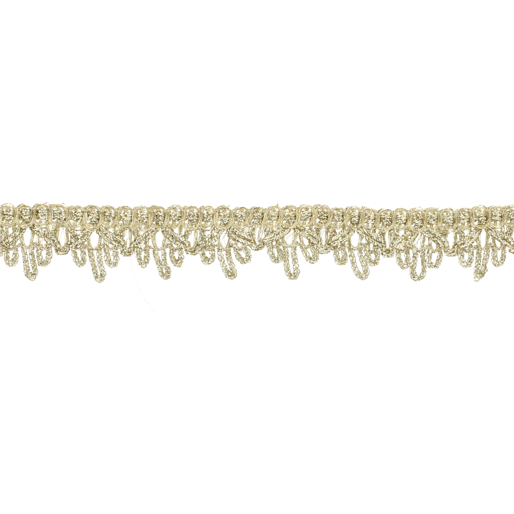 Ribbon with loops light gold - 21m