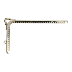 Portemonneesluiting 14,5 x 7,5cm nickel/old nickel 3 stuks