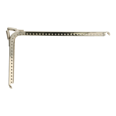 Portemonneesluiting 16,5 x 9,5cm nickel/old nickel 3 stuks