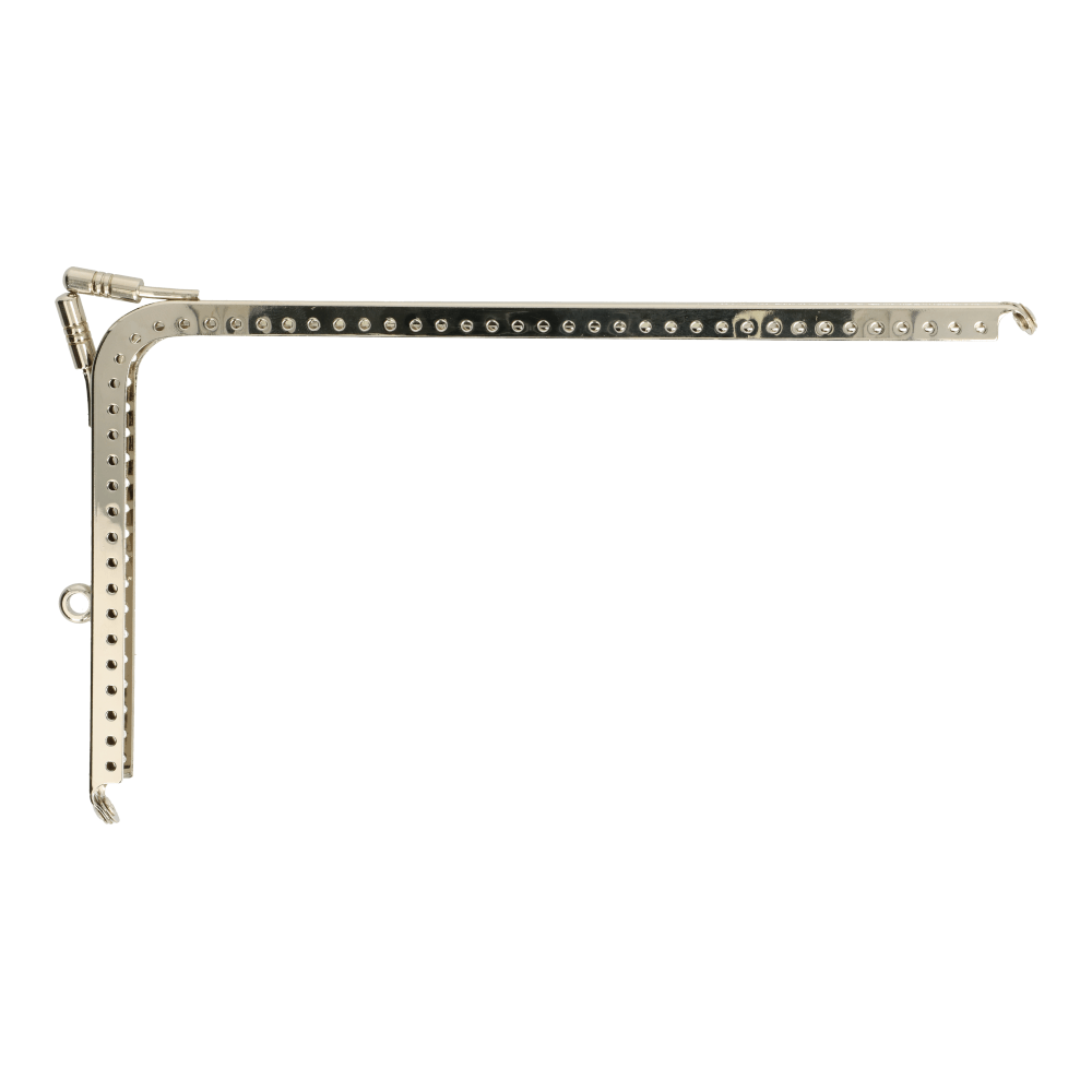 Portemonneesluiting 18.5 x 10.5 cm nickel 3 stuks