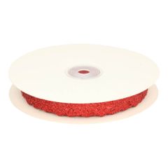 Band "Glitzer" Herz Blume 10 Farben 17mm - 20m