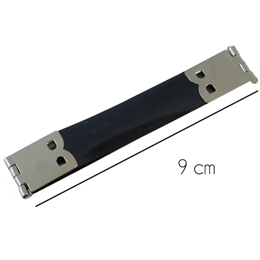 Portemonneesluiting 9cm nikkel - 5st