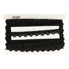 Pearl ribbon Chemical lace in light, offwhite and black - 12m