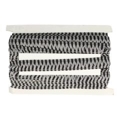 Franje grijs-zwart - 25m