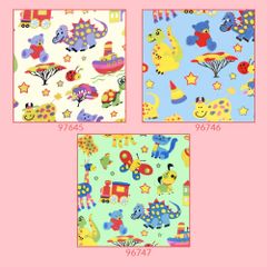 Tissu de Marie Stof flanel dieren 1,15m - 10m