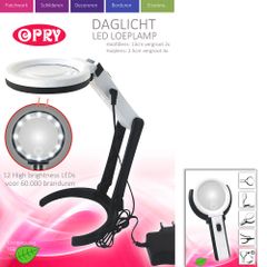 Opry Daglicht LED loeplamp oplaadbaar 13 cm diameter - 1st