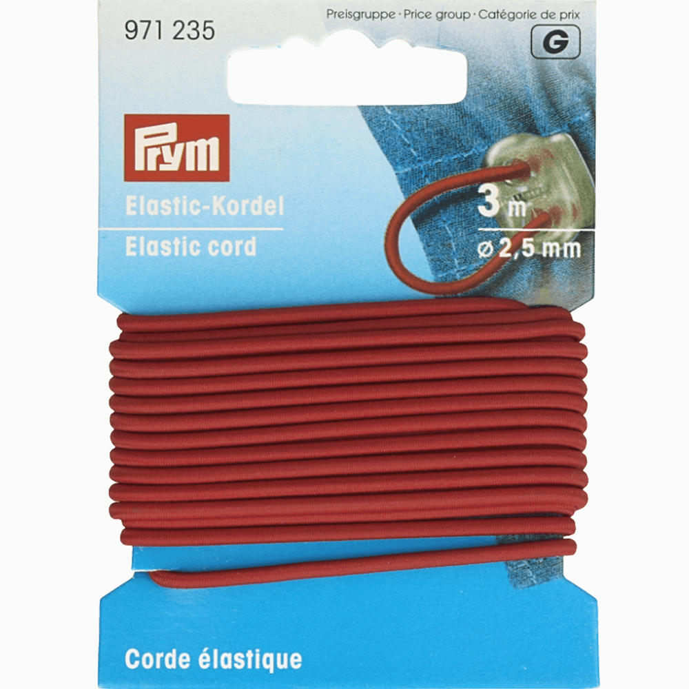 Prym Elastisch koord 2.5mm - 5x3m