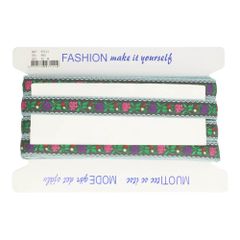 Woven Ribbon with Flower - 22mm - 25m
