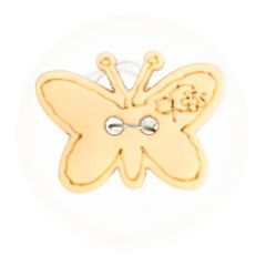 Knopf Holz Schmetterling gelasert Größe 24 - 50 Stück