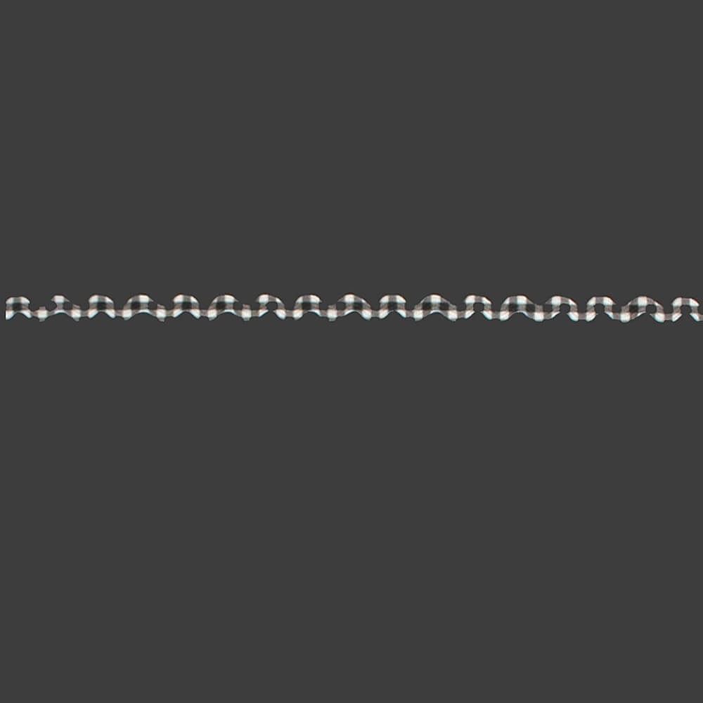 Zackenlitzen-Band kariert 4mm - 25m