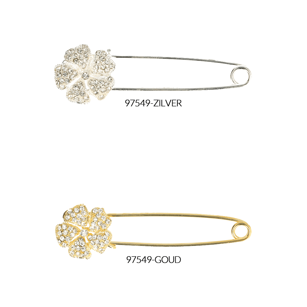 Kiltspelden diamanten bloem - 5st