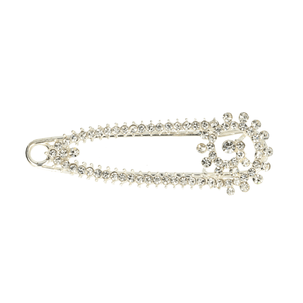 Kiltspelden strass zilver - 5st
