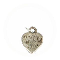 Charm made with love - 100pcs