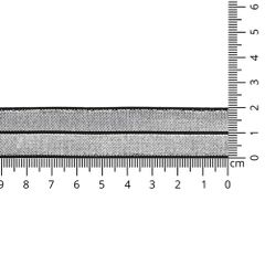 Einfassband elastisch silber - 25m