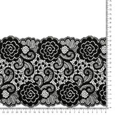 Nylon Spitzenband elastisch 160mm - 12,5m