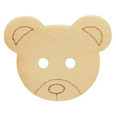 Knoop beer hout maat 28 - 17.5mm - 50st