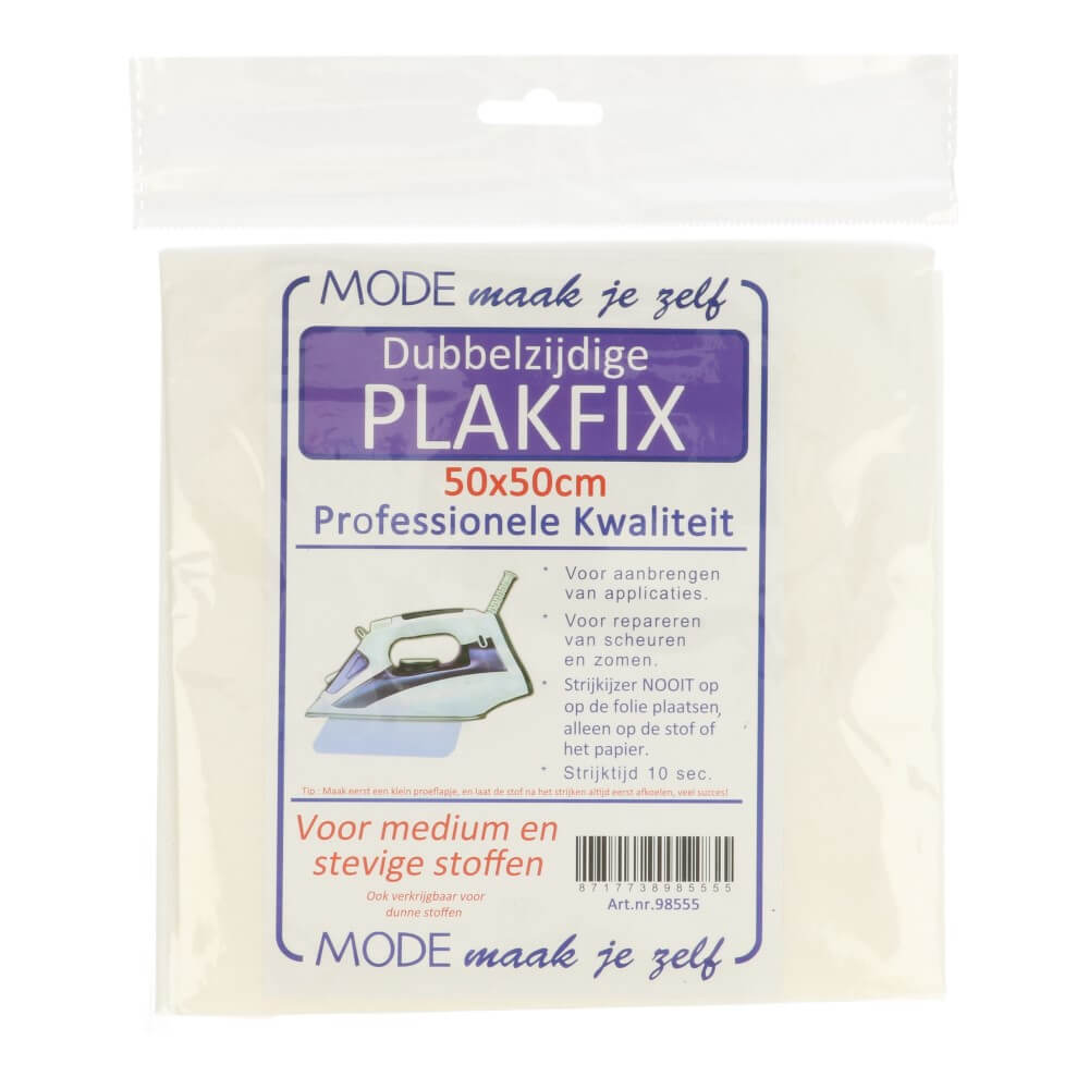 Plakfix dubbelzijdig medium 50x50cm - 10st