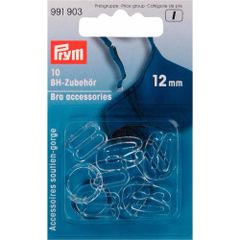 Prym BH-Zubehör Kunststoff 12mm transparent - 5x10Stk