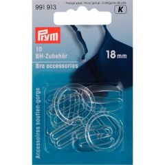 Prym BH-Zubehör Kunststoff 18mm transparent - 5x10Stk