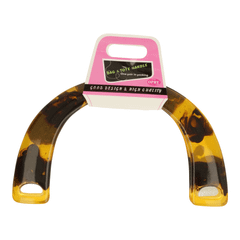 Bag handle plastic 23cm turtle shell - 3 pairs