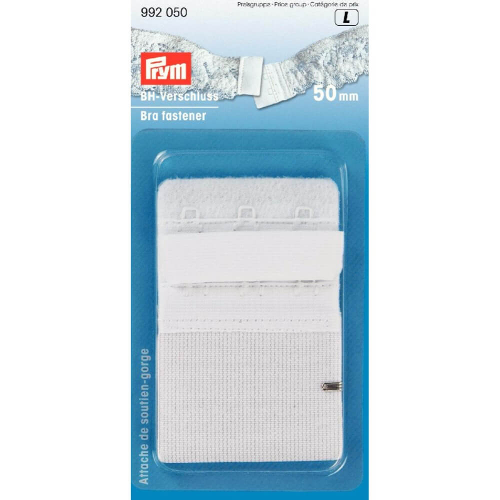 Prym BH-sluiting 2 sluitstanden 50mm beige - 5st