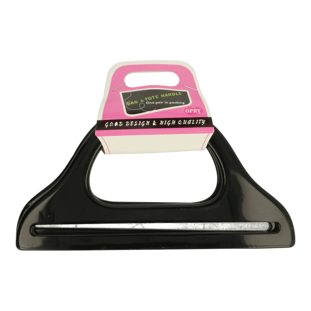 Tasbeugel kunststof 21cm zwart - 3 paar