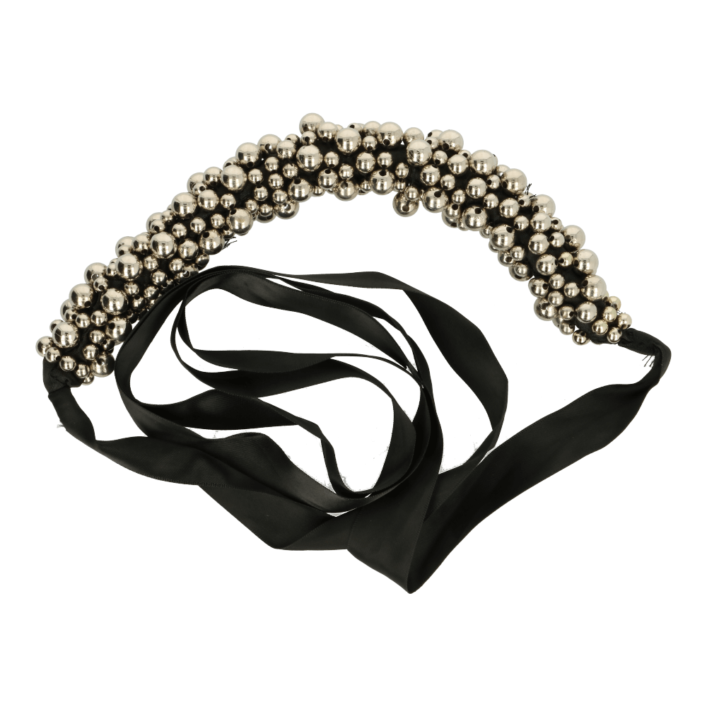 Tasbeugel met kralen 26,5cm zwart - 3st