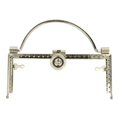 Taschenverschluss Metall 15,5cm - 3Stk - SI