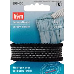 Prym Jersey elastic 20mm black - 5x1m