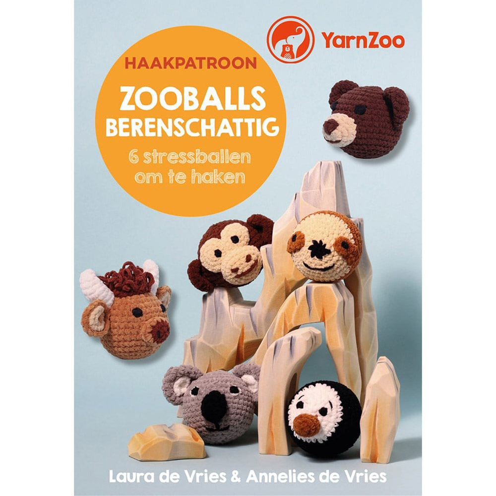 Haakboek Zooballs Berenschattig stressbal- L. de Vries - 1st