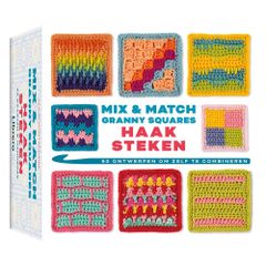 Mix & Match granny squares - haaksteken - C. Montgomerie - 1pc