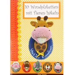 10 Wandplaketten mit Tieren häkeln - Anja Toonen - 1pc