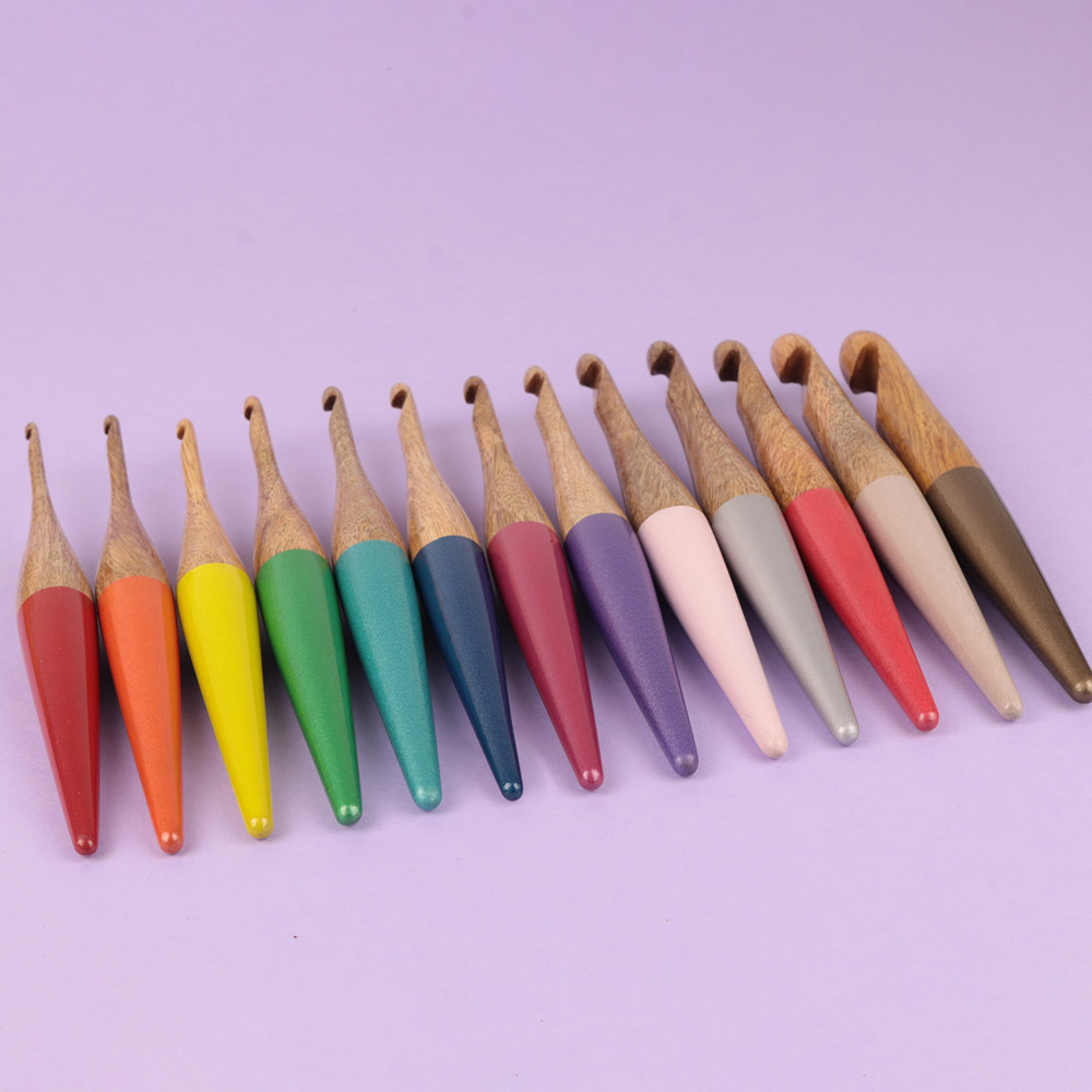 Bohin Haaknaald mangohout 3.50-15.00mm - 1st