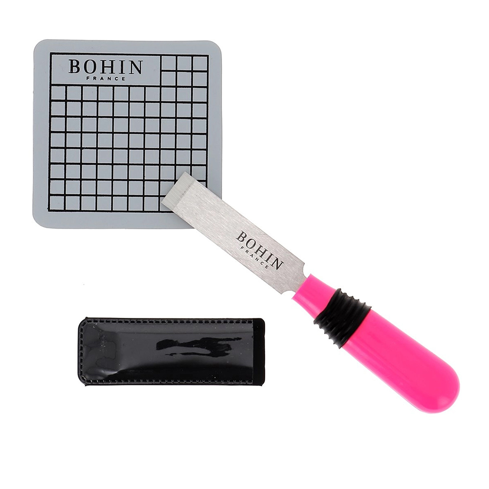 Bohin Knoopsgatopener 13mm roze - 1st