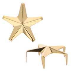 MMJZ Glamour studs stars 15mm - 5x20pcs - GO