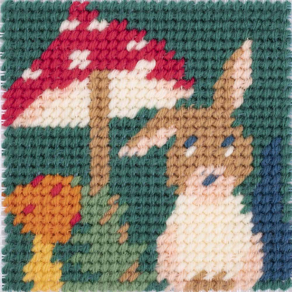 DMC Kids Kit Embroidery kit Alain the rabbit 15x15cm - 1pc