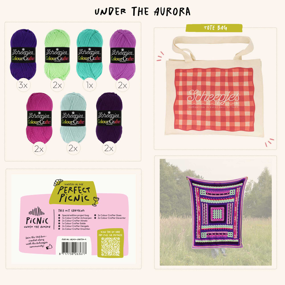 Scheepjes CAL2026 kit Colour Crafter - Aurora - 1st