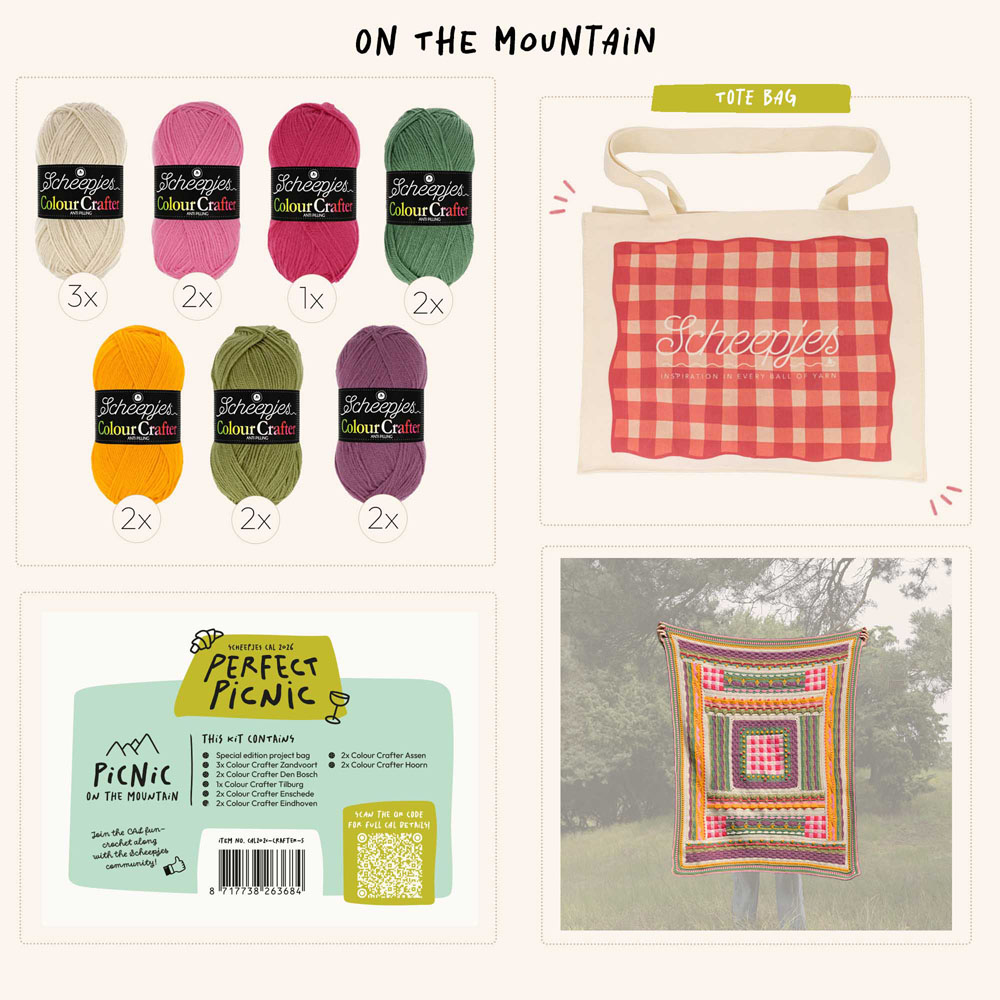 Scheepjes CAL2026 kit Colour Crafter - Mountain - 1st