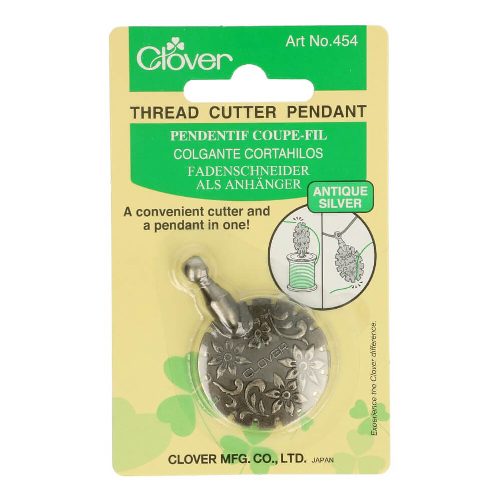 Clover Garensnijder met hanger oud zilver - 1st