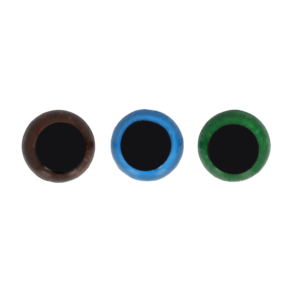 Crafties Safety eyes ass multi-coloured 12mm - 3 pairs -5pcs