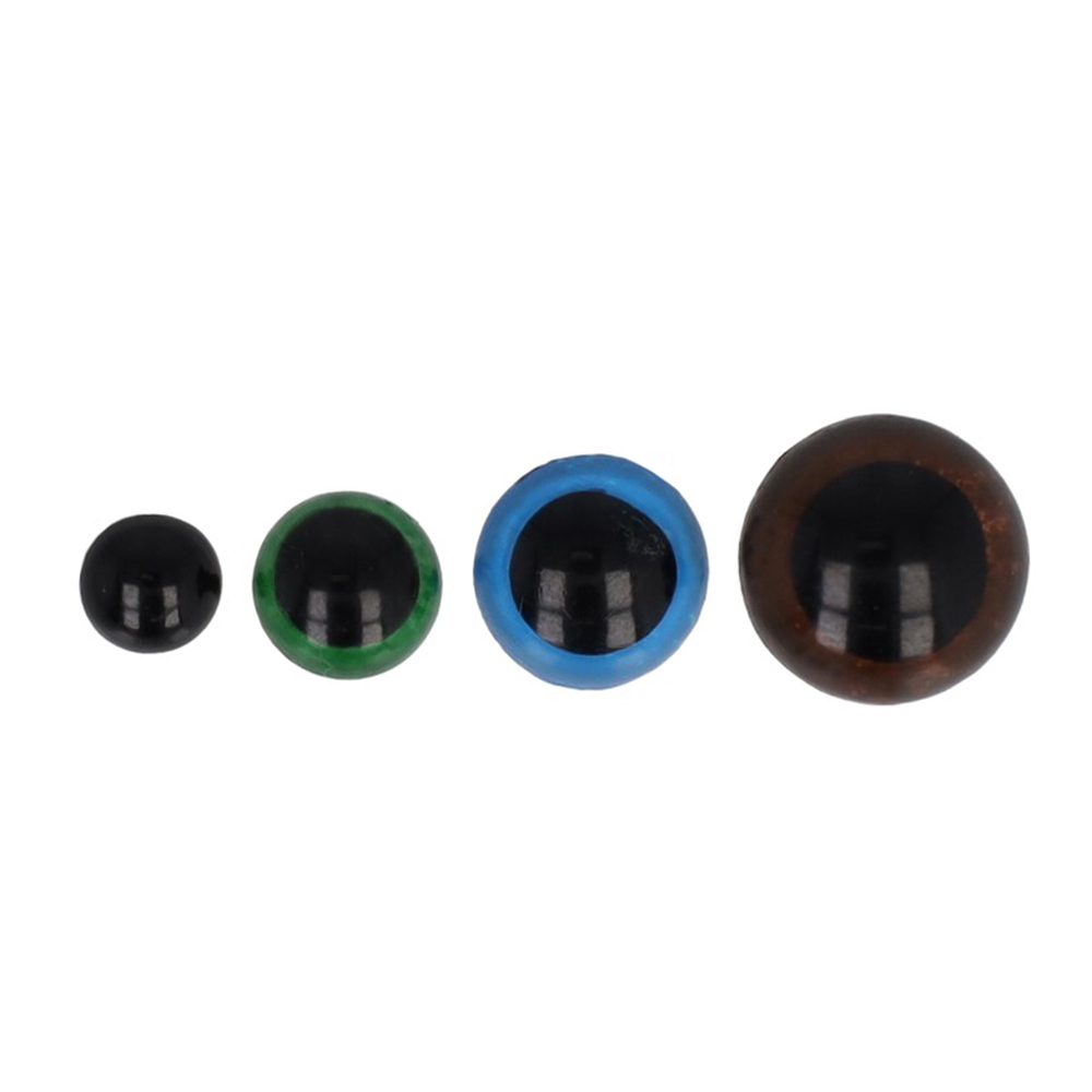 Crafties Safety eyes multi-coloured 6-12mm - 8 pairs - 5pcs