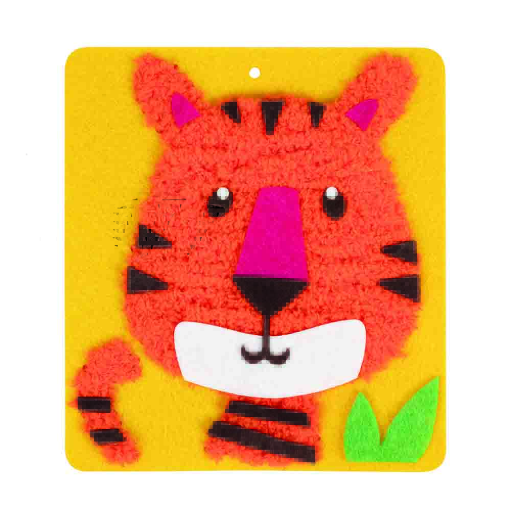 DMC Kids Kit Stitched felt kit Tiger 17.5x19.5cm - 1pc