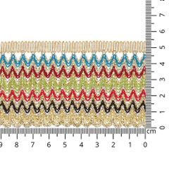 Passementerie ribbon 54mm - 8.2m - MULTI